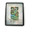 45mm L/Rectangular Shape Sea Shell Brooch/Silver/Grey/Abalone Shades/ Handmade/ Slight Variation In Colour/Natural Irregularities