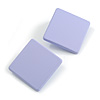 30mm Tall/ Lilac Acrylic Square Stud Earrings in Matt Finish