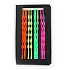 Set Of 4 Pair Hair Grips/ Slides In Neon Orange/ Neon Green/ Neon Yellow/ Neon Pink