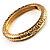 Antique Gold Vintage Inspired Hinged Bangle Bracelet