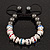 Hematite & Multicoloured Crystal Beaded Bracelet - Adjustable - 10mm Diameter