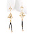 Gold Beaded Drop Earrings