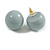 20mm Diameter/ Grey Acrylic Ball Stud Earrings