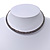 2-Row Montana Blue Austiran Crystal Choker Necklace (Silver Plated)